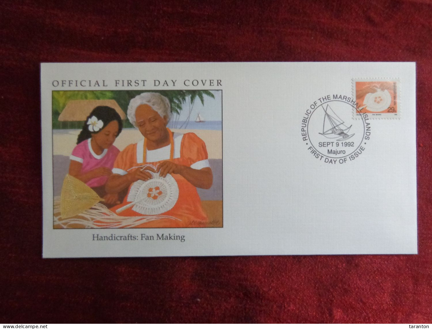 1992 - FDC - MARSHALL ISLANDS, HANDICRAFTS: FAN MAKING - Collections (without Album)