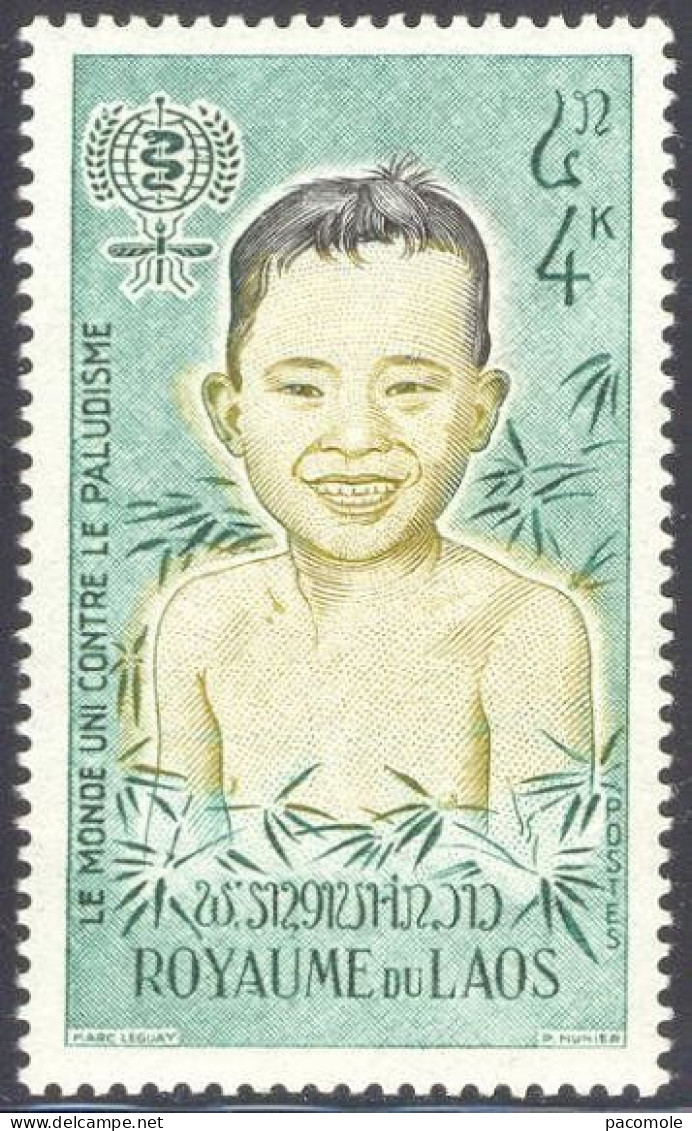 Laos - 1962 - Eradication Du Paludisme - Laos