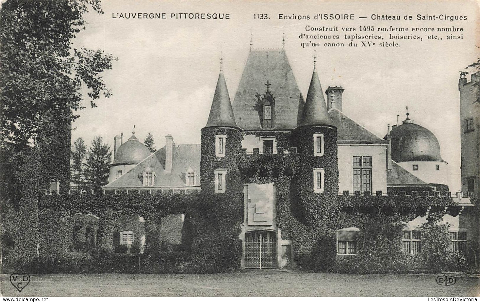 FRANCE - L'Auvergne Pittoresque - Environs D'Issoire - Château De Saint Cirgues - Vue Générale - Carte Postale Ancienne - Issoire