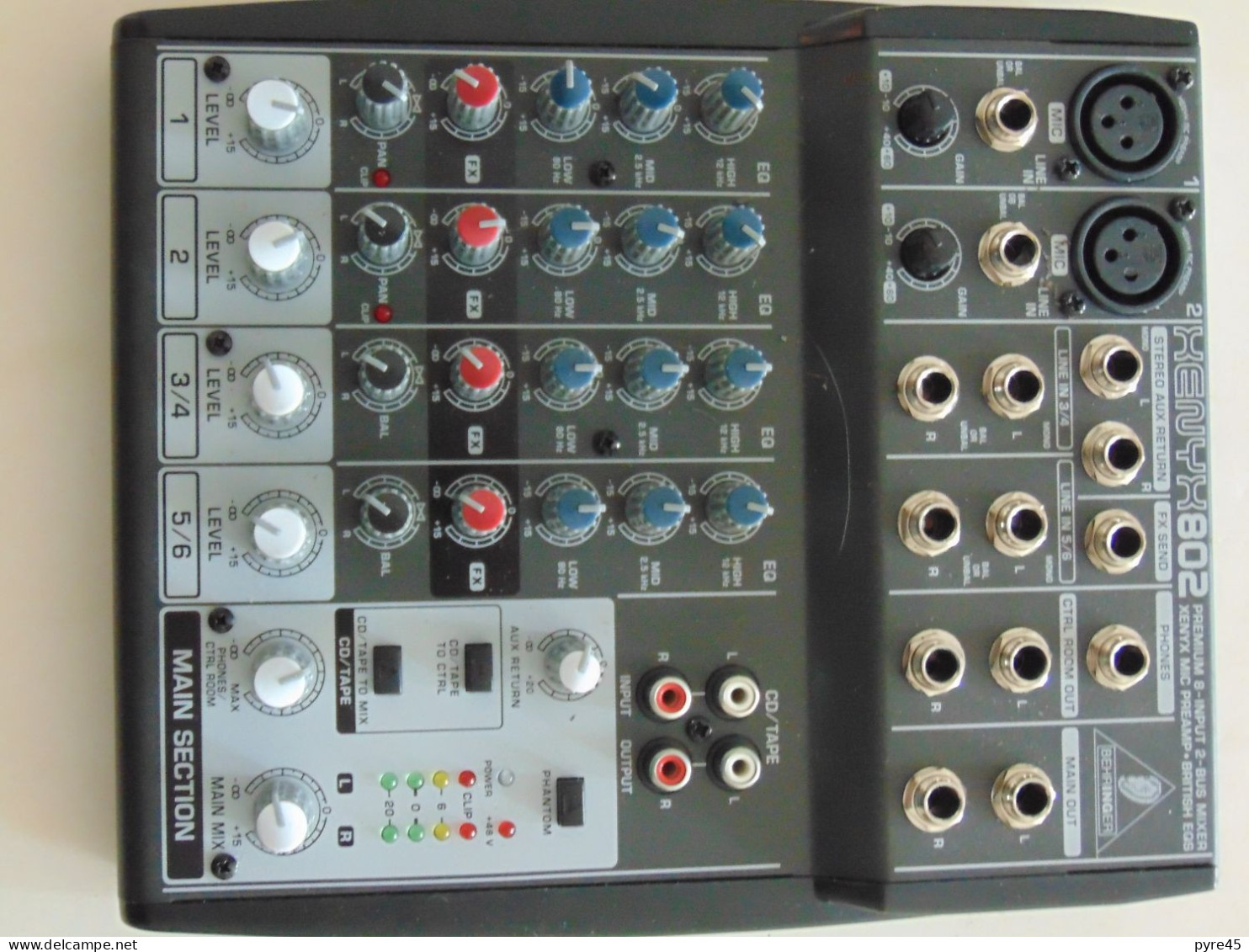 Table de mixage analogique 8 canaux, Behringer XENYX 802