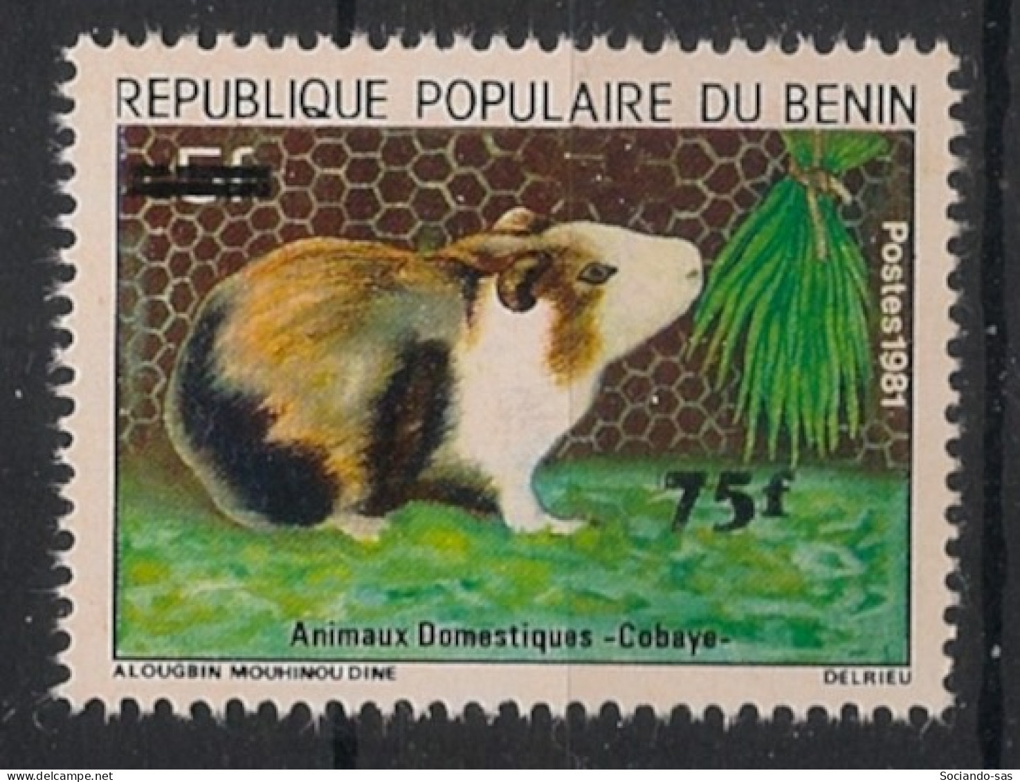 BENIN - 1983 - N°Mi. 333 - Cobaye 75F / 5F - Neuf Luxe ** / MNH / Postfrisch - Bénin – Dahomey (1960-...)