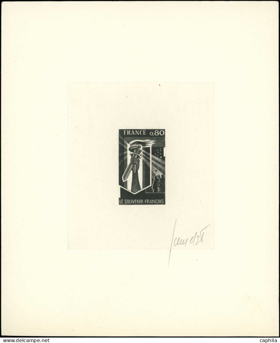 FRANCE Epreuves D'Artiste EPA - 1926, épreuve D'artiste En Noir, Signée: Souvenir Français - Epreuves D'artistes