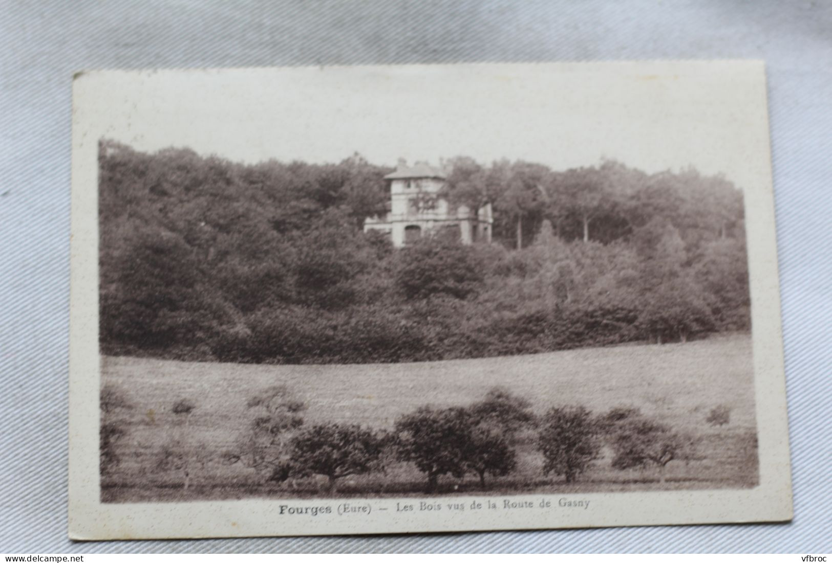 Cpa 1939, Fourges, Les Bois Vus De La Route De Gasny, Eure 27 - Fourges