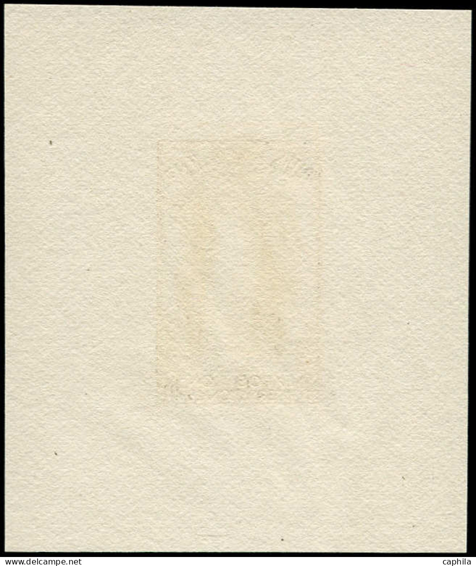 COLONIES SERIES Poste EPA - 1937, épreuve D'artiste En Noir, Petit Format, Sans Nom De Colonie: 50c. Exposition De Paris - Unclassified