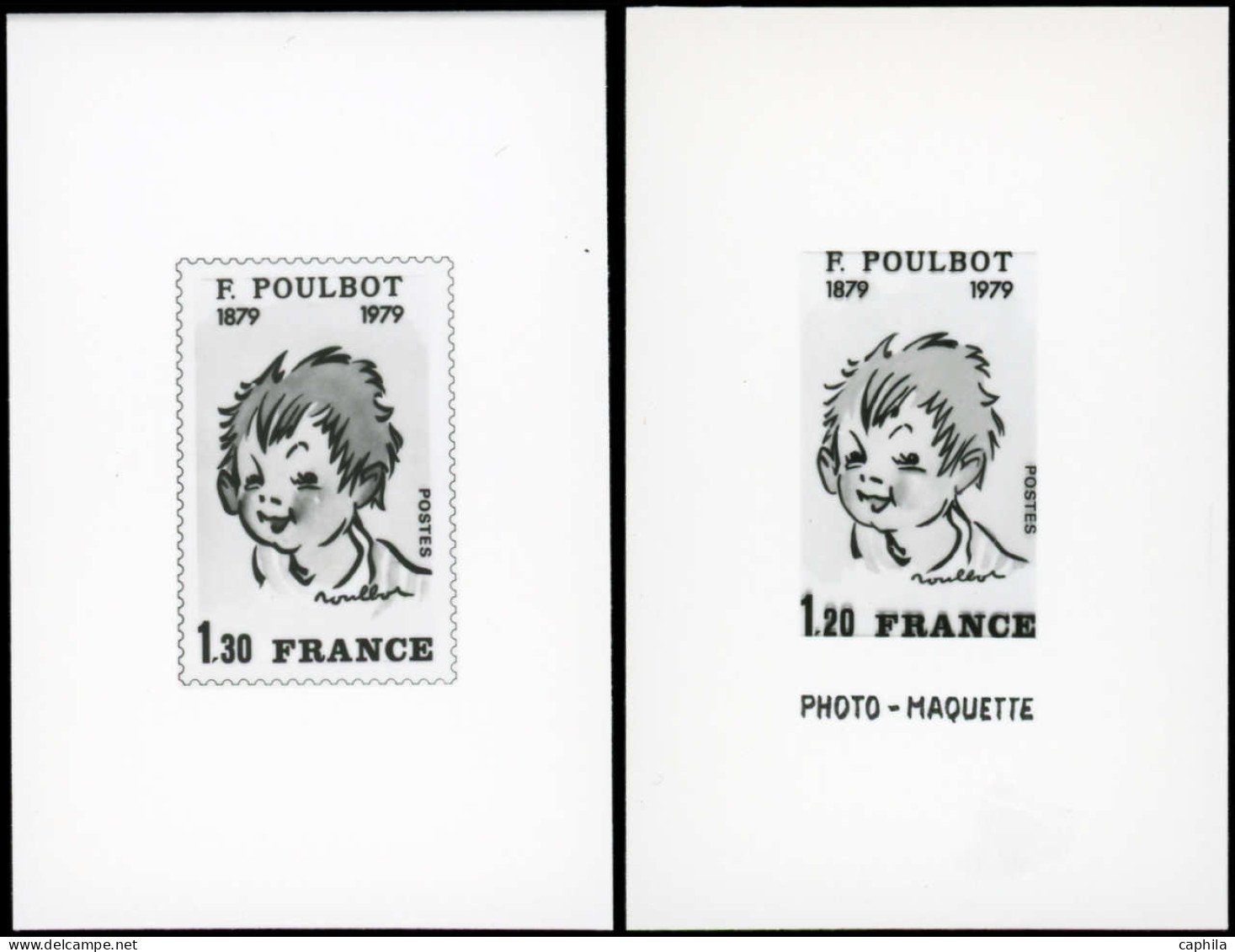 FRANCE Epreuves D'Artiste PHO - 2038, 2 Photo-essais, 1 Exemplaire Légende "photo-maquette" Faciale Non Adoptée (1.20):  - Prueba De Artistas
