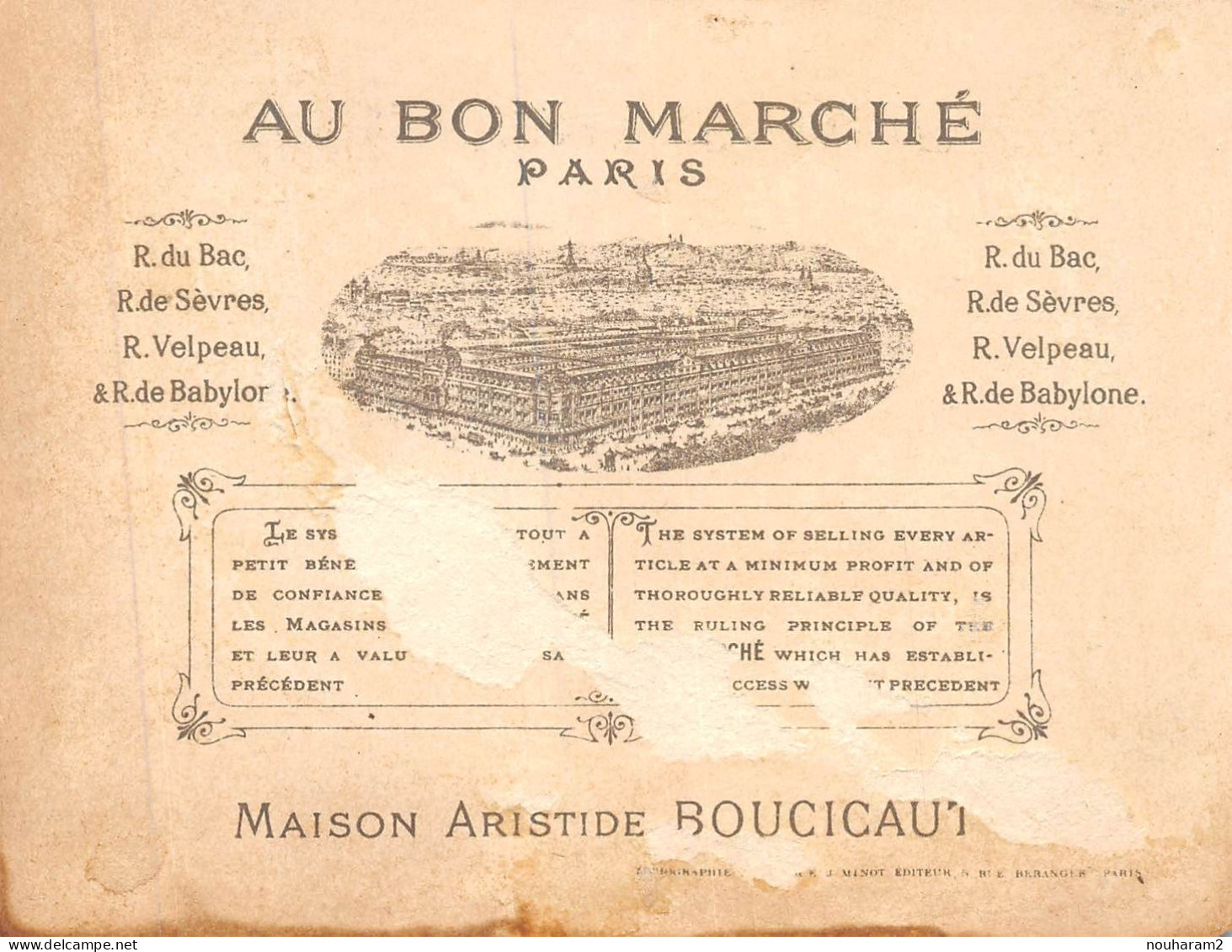 MA-2024-046. MAGASIN AU BON MARCHE PARIS. FLEURS JARDINIER - Au Bon Marché