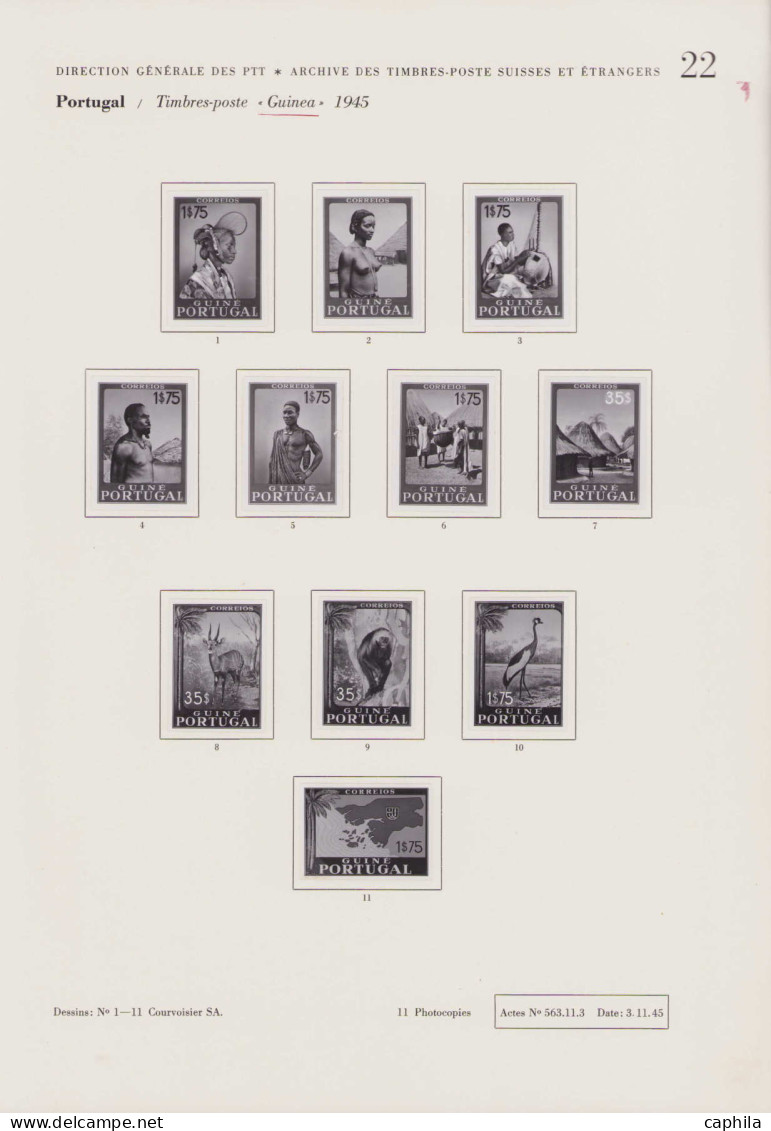 GUINEE PORTUGAISE Poste ESS - 258/70, Exceptionnel Album Officiel Des Archives Courvoisier Contenant 144 Timbres Non Den - Portuguese Guinea