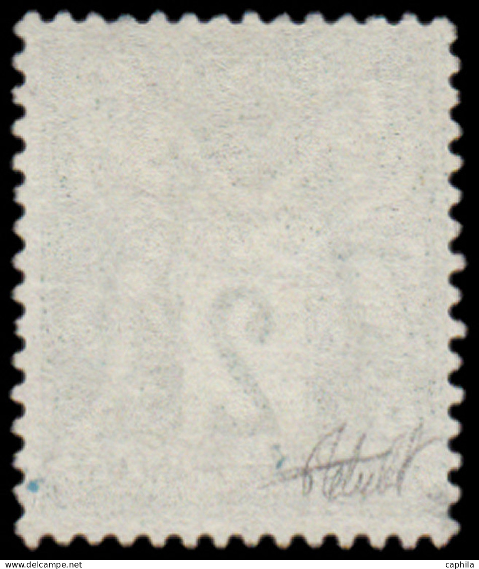 FRANCE Poste O - 62, Bel Exemplaire, Signé: 2c. Vert Sage N/B - Cote: 340 - 1876-1878 Sage (Type I)