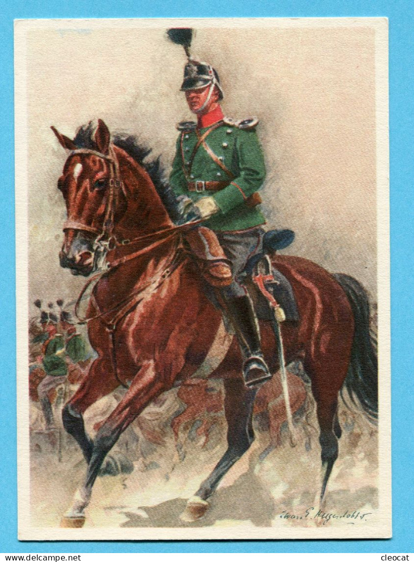 Karte Künstler & Verlage - Hugentobler Nr. 32 - Dragoner-Regiments-Kommandant - Cartas & Documentos