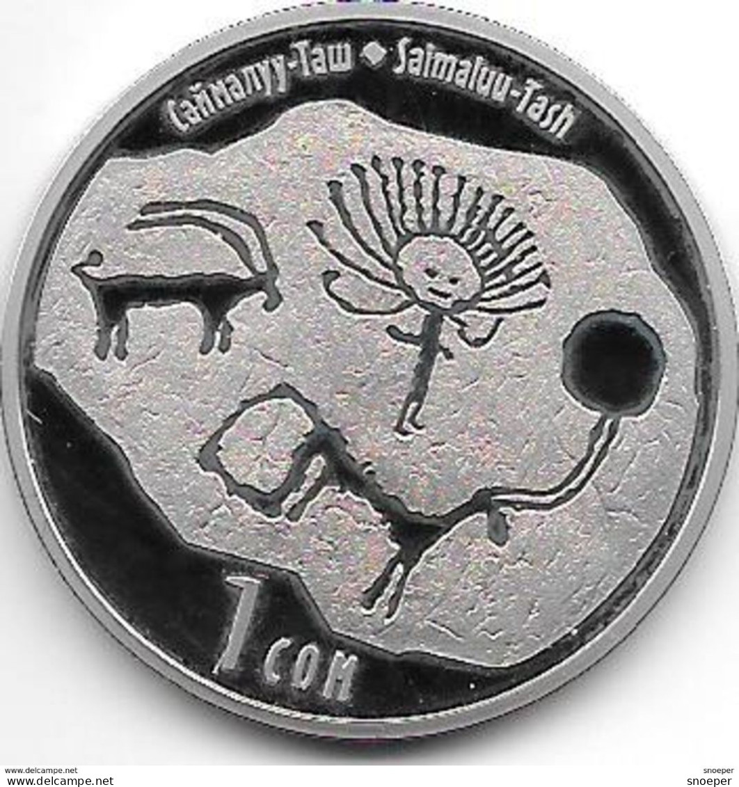 *kyrgyzstan 1 Som 2013  Km  New  Conmanyy Taw  Bu - Other - Asia