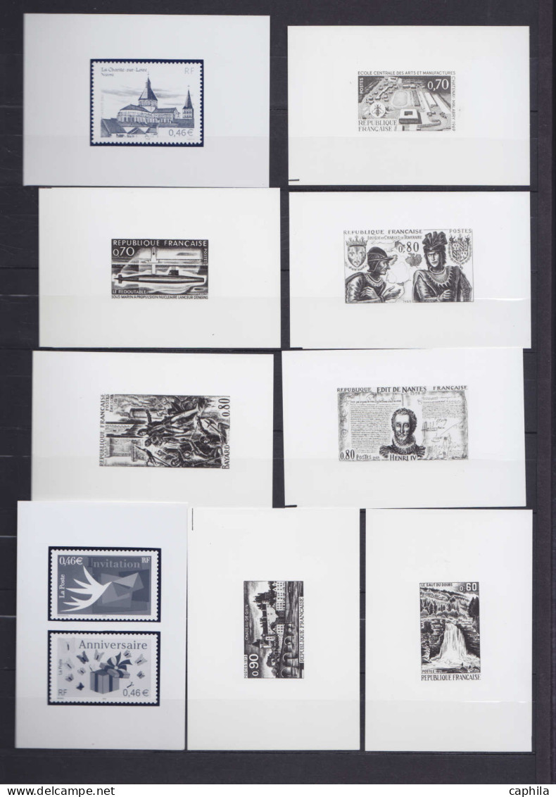 FRANCE Epreuves D'Artiste LOT - Collection De 284 Essais-photo (adoptés), Période 1969/2002, Nombreux Thèmes, En Un Albu - Prueba De Artistas