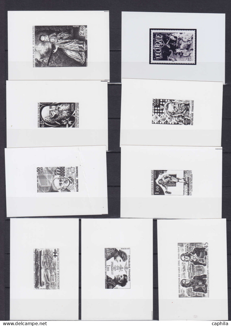 FRANCE Epreuves D'Artiste LOT - Collection De 284 Essais-photo (adoptés), Période 1969/2002, Nombreux Thèmes, En Un Albu - Epreuves D'artistes