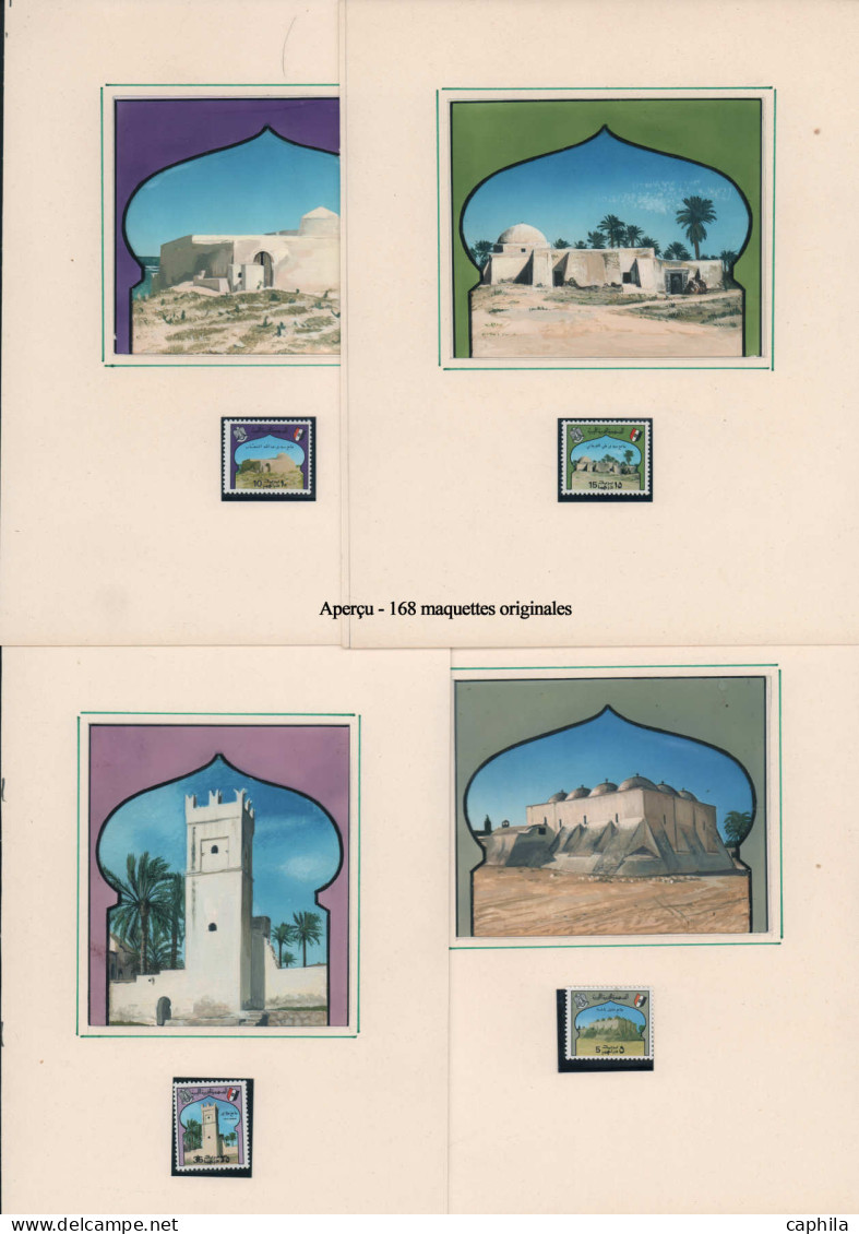 LIBYE Epreuves D'Artiste MAQ - Exceptionnelle Collection De 168 Maquettes Originales, Nombreux Thématiques: Chevaux, Fru - Libyen