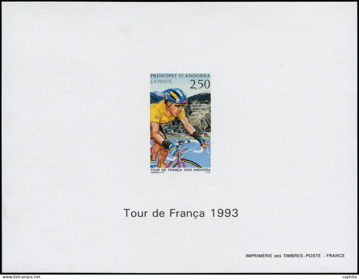 ANDORRE Blocs Spéciaux ** - 434, 2.50f. Tour De France Cycliste (Maury) - Cote: 140 - Sonstige & Ohne Zuordnung