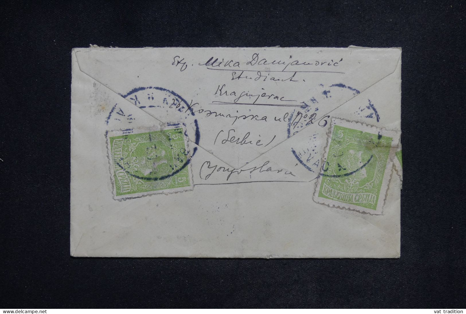 SERBIE -  Enveloppe Pour La France - L 151515 - Serbia