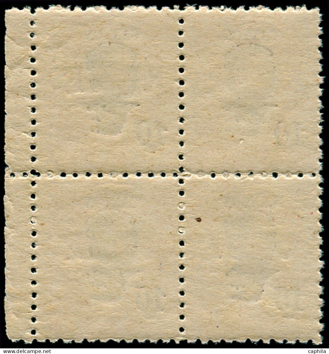 CANTON Poste ** - 54a, Bloc De 4, Dentelé 11, Bdf: 10c. Rouge - Cote: 800 - Unused Stamps