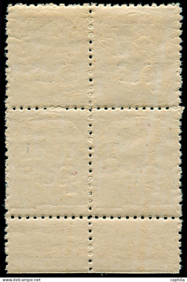 CANTON Poste ** - 51a, Bloc De 4, Dentelé 11, Bdf: 2c. Brun - Cote: 800 - Unused Stamps