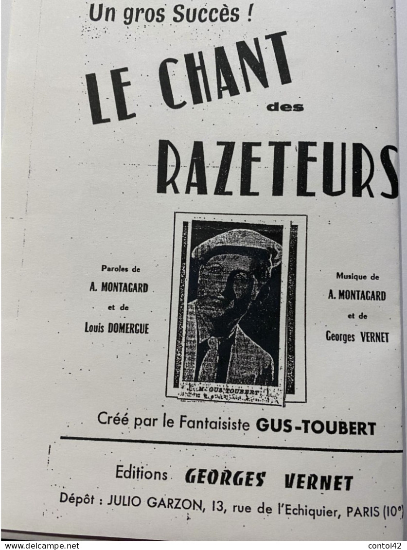 LE CHANT DES RAZETEURS REPRODUCTION  4 PAGES TAUREAUX ET RAZETEURS PAROLES ET MUSIQUE COCARDE COURSE LIBRE TAUROMACHIE - Sonstige & Ohne Zuordnung