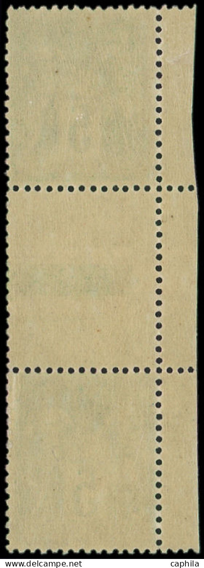 FRANCE Poste ** - 106a, Paire Interpanneau, Type I Et II Se Tenant: 5c Vert-jaune - Cote: 315 - 1898-1900 Sage (Type III)