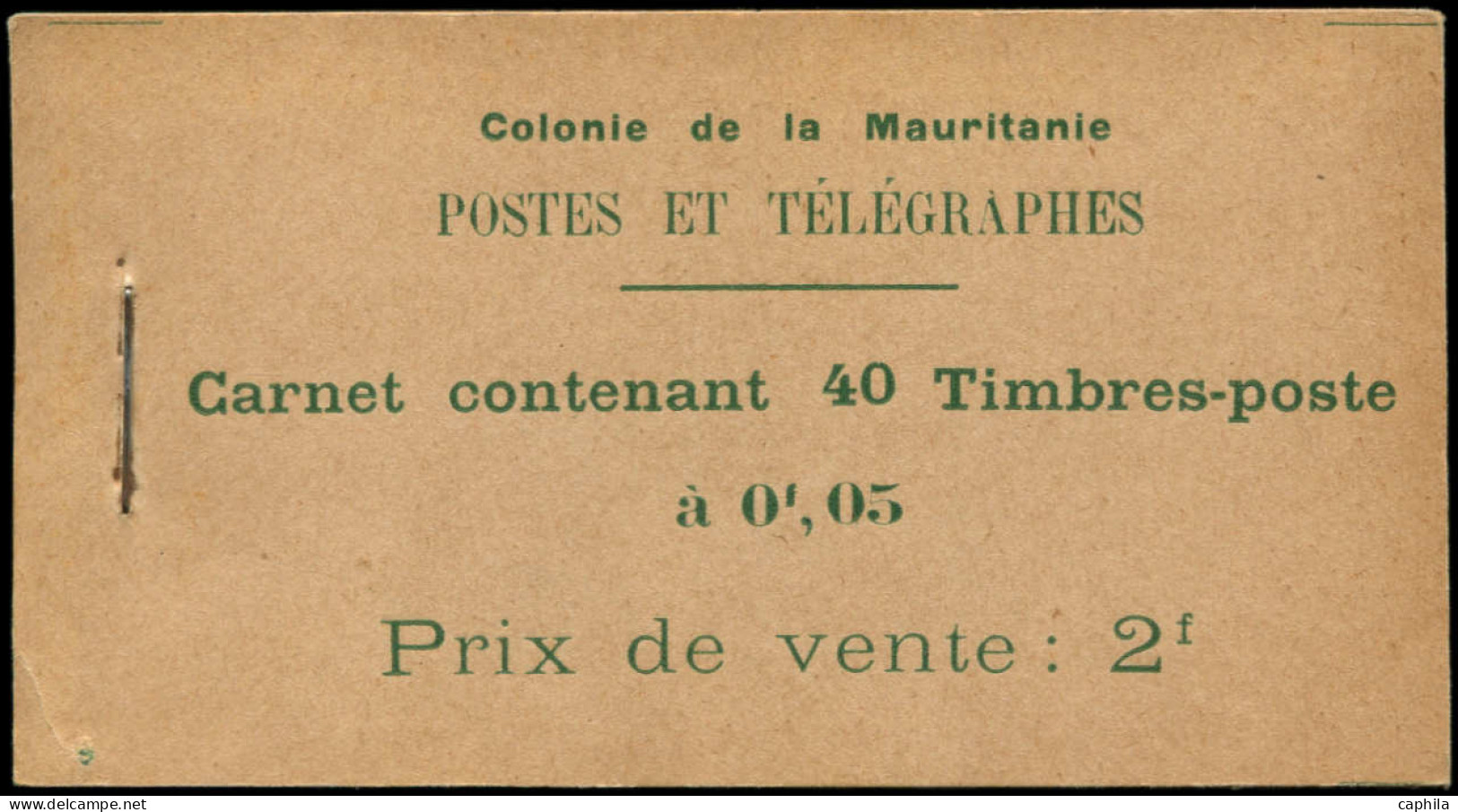 MAURITANIE Carnets ** - C20, Carnet Complet, Gomme Coloniale - Cote: 300 - Other