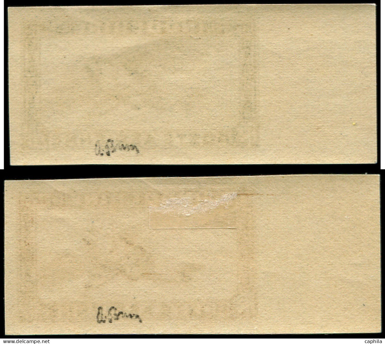 INDOCHINE Poste Aérienne * - 46a/47a, Non Dentelés, Signés Brun, Bdf - Cote: 170 - Airmail