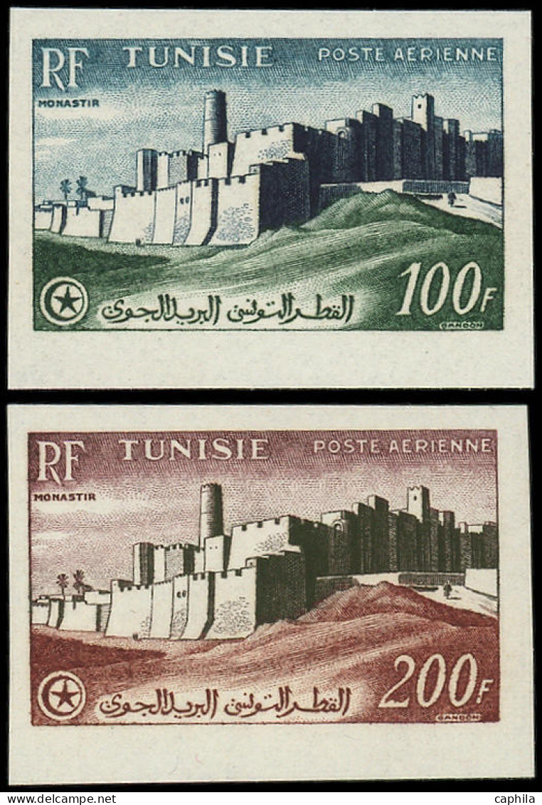 TUNISIE Poste Aérienne ** - 20a/21a, Non Dentelés: Vue De Monastir - Cote: 84 - Luchtpost