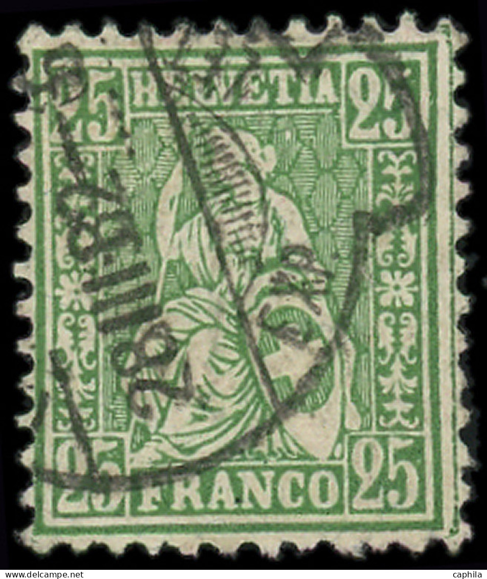 SUISSE Poste O - 54, Ligne D'encadrement Supplémentaire à Droite - Used Stamps
