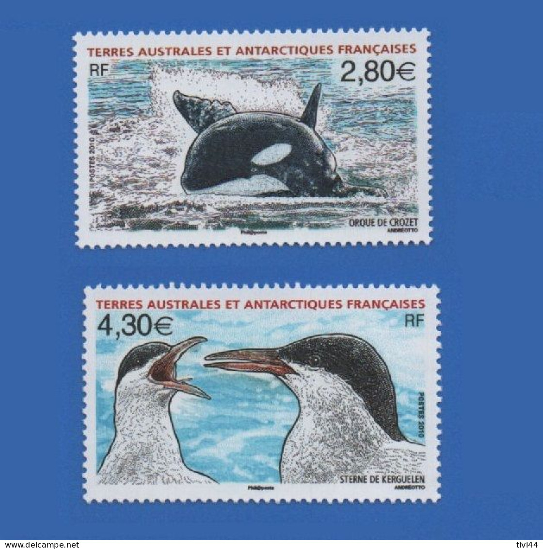 TAAF 552 + 553 NEUFS ** FAUNE - Unused Stamps