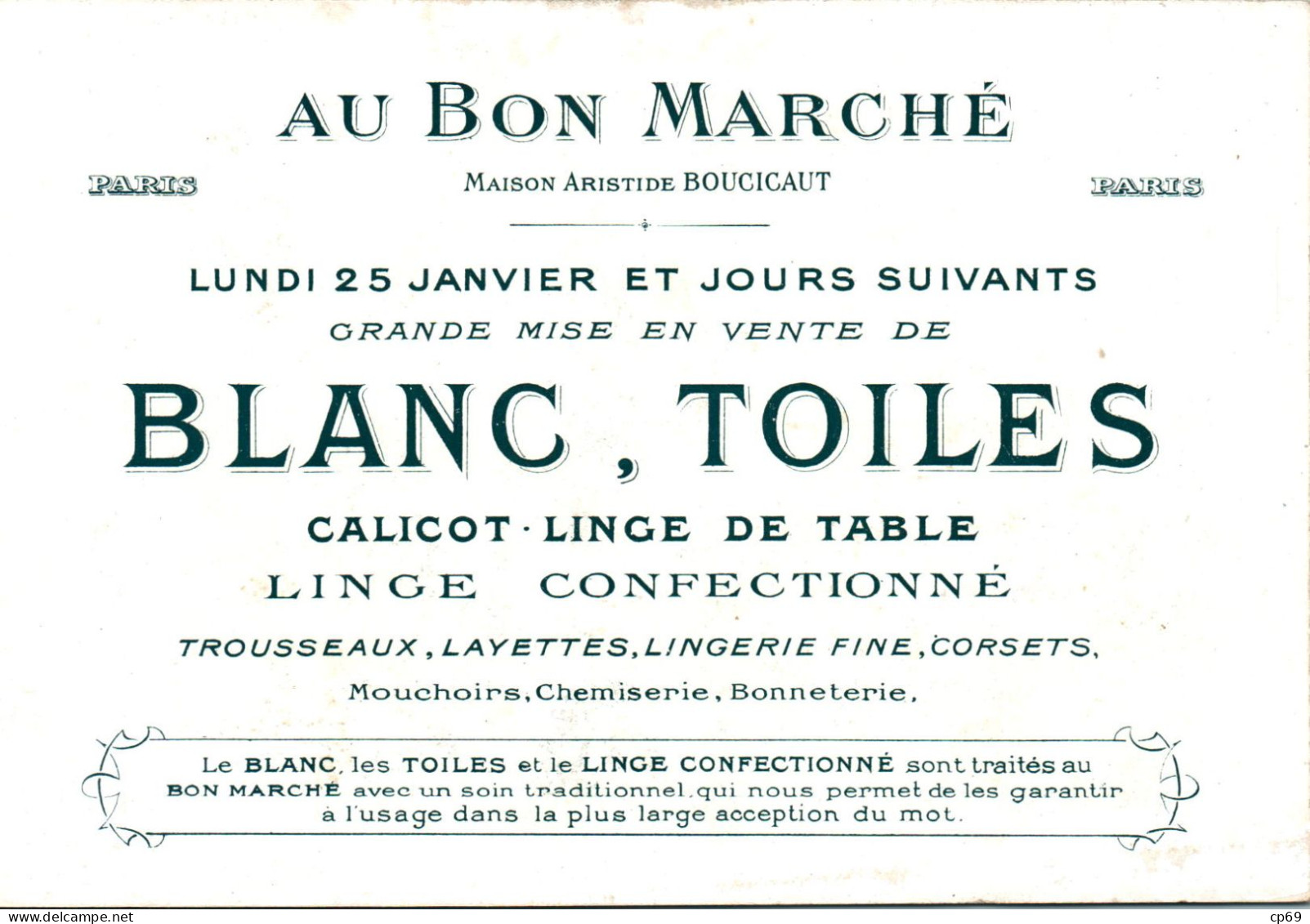 Chromo Au Bon Marché CHA-1 - N°7 Le Réveil - Animaux Humanisés Animali Personificati Coq Canard Chien Cochon B.Etat - Au Bon Marché