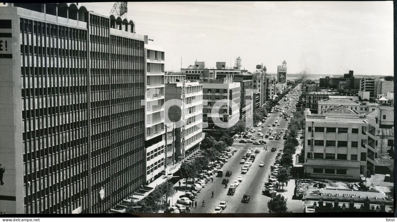 LARGE 26x13 REAL PANORAMIC PHOTO POSTCARD LOURENÇO MARQUES MAPUTO MOÇAMBIQUE MOZAMBIQUE AFRICA CARTE POSTALE - Mozambico