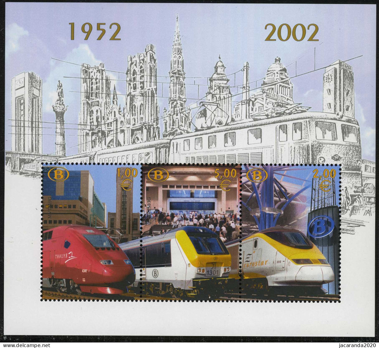 België TRV-BL4 - MNH - 1996-2013 Labels [TRV]