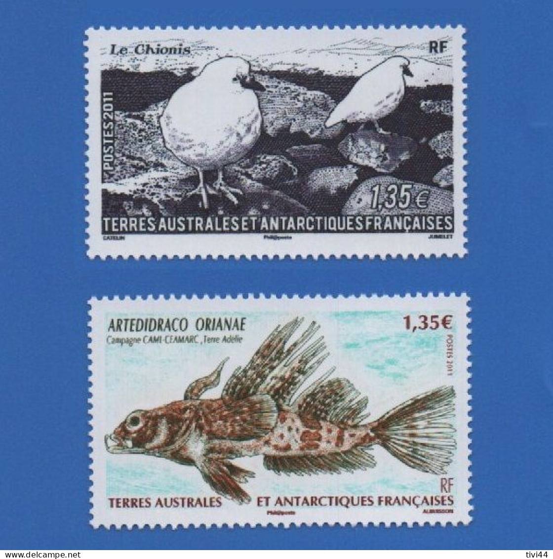 TAAF 582 + 583 NEUFS ** FAUNE - Unused Stamps