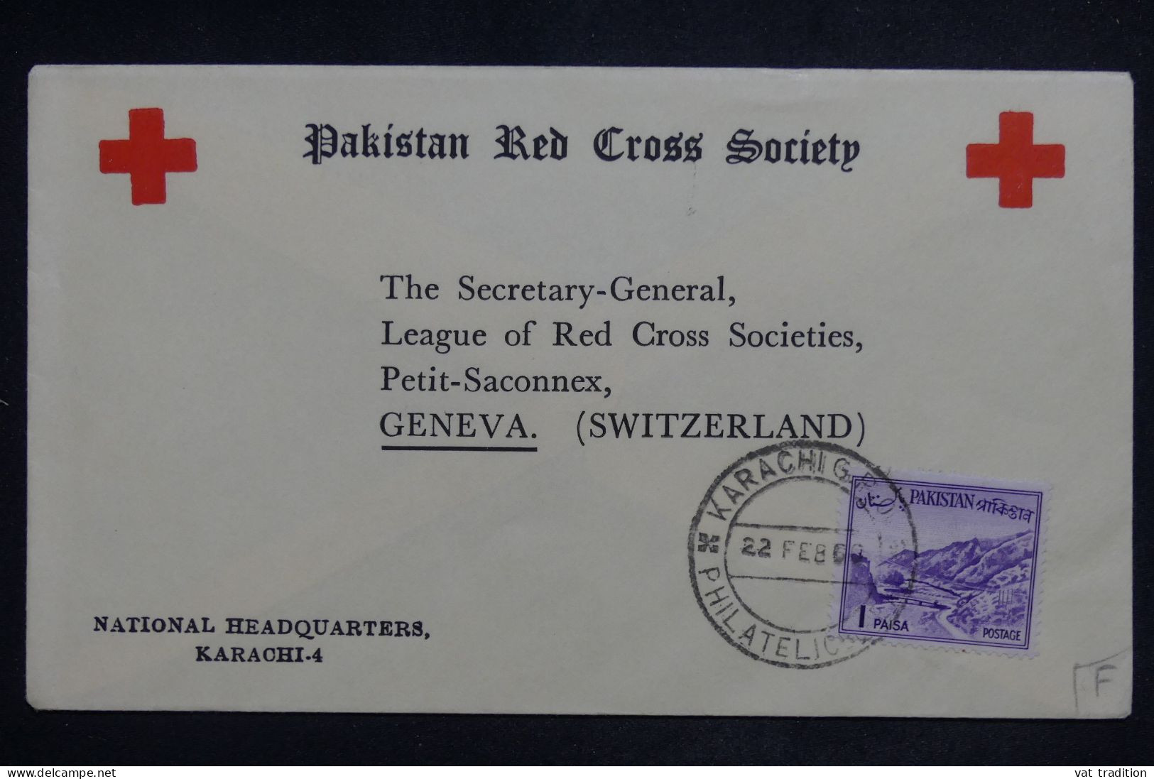 PAKISTAN - Enveloppe De La Croix Rouge De Karachi Pour La Suisse - L 151522 - Pakistan