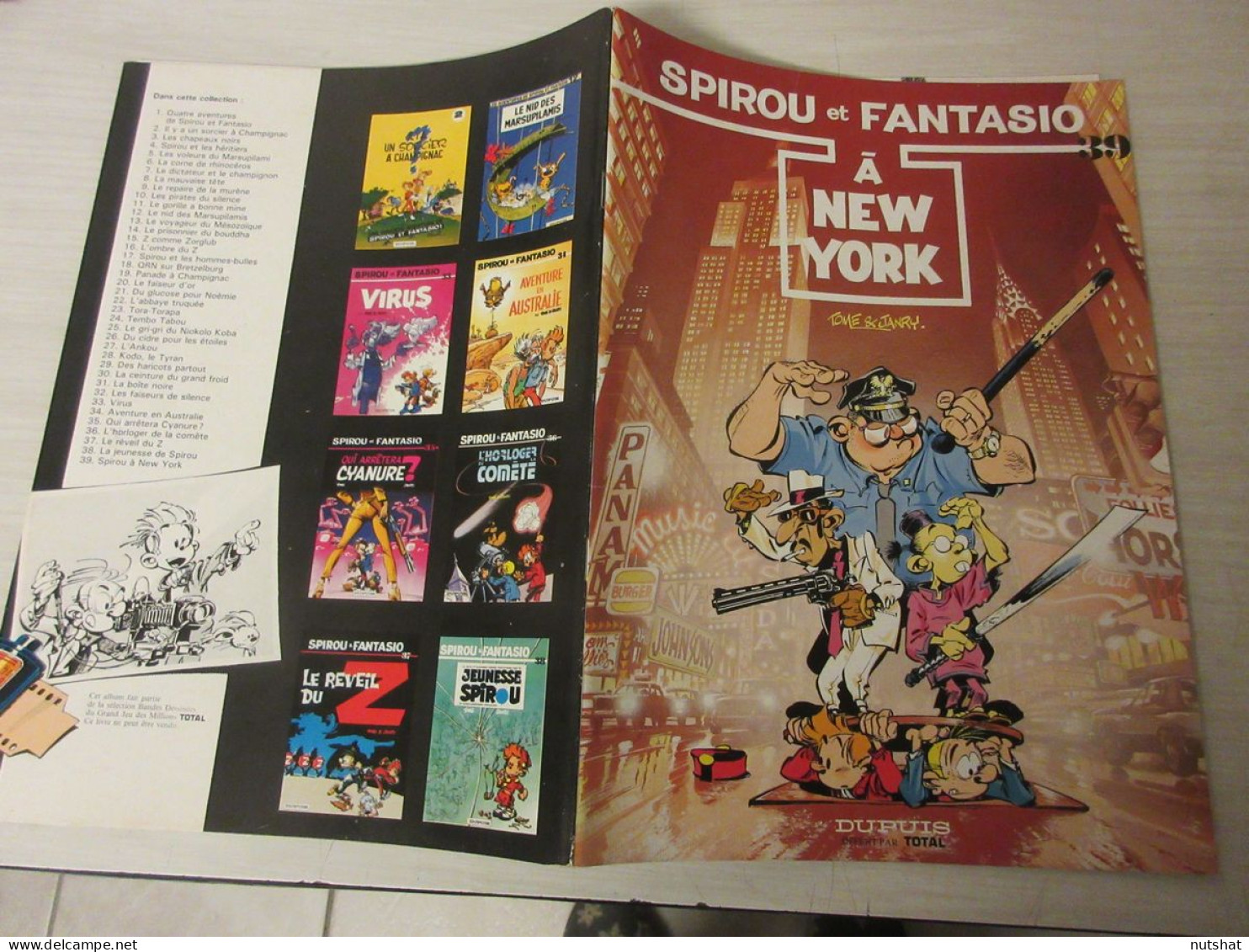 BD SPIROU Et FANTASIO 39 - A NEW YORK - TOME JANRY - 1988                          - Spirou Et Fantasio