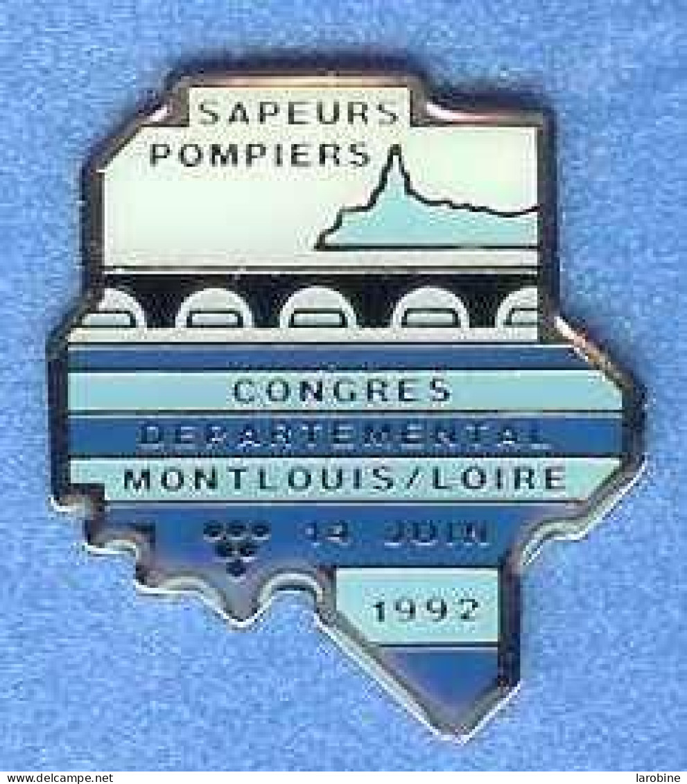 @@ Sapeurs Pompiers Congrés Départemental  MONTLOUIS / LOIRE 14.06.1992 @@pom153b - Bomberos