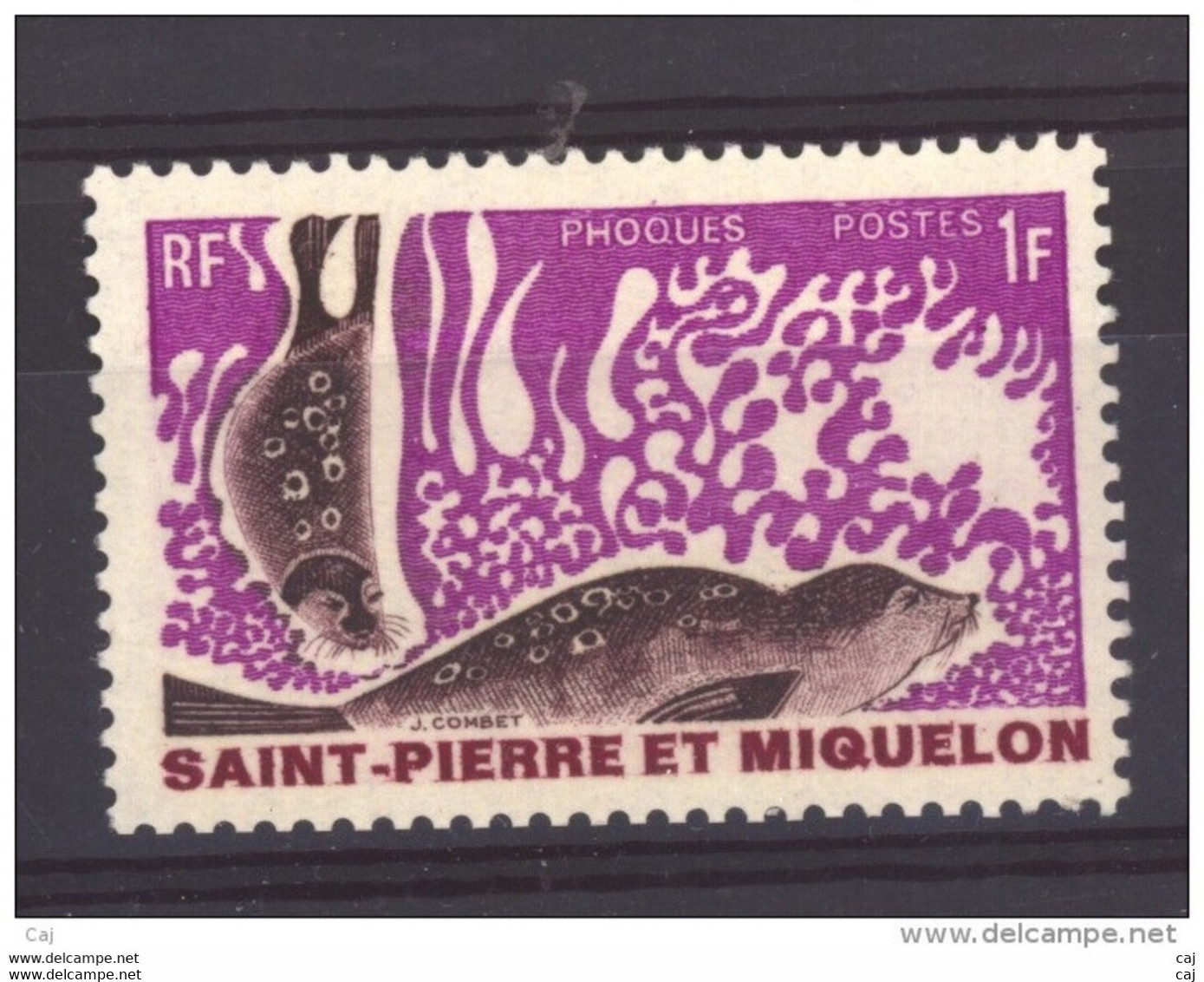 SPM  :  Yv  391  **   Phoques - Unused Stamps