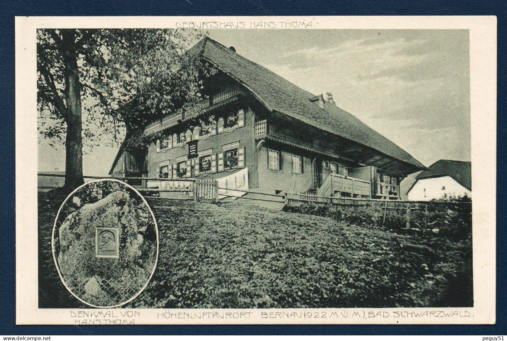 Höhenluftkurort Bernau. Gerburtshaus Und Denkmal Von Hans Thoma. Maison Natale Du Peintre Hans Thoma (1839-1924). - Waldshut-Tiengen