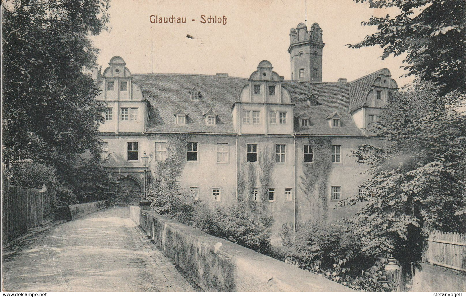Glauchau Schloß, Gel.1915 - Glauchau
