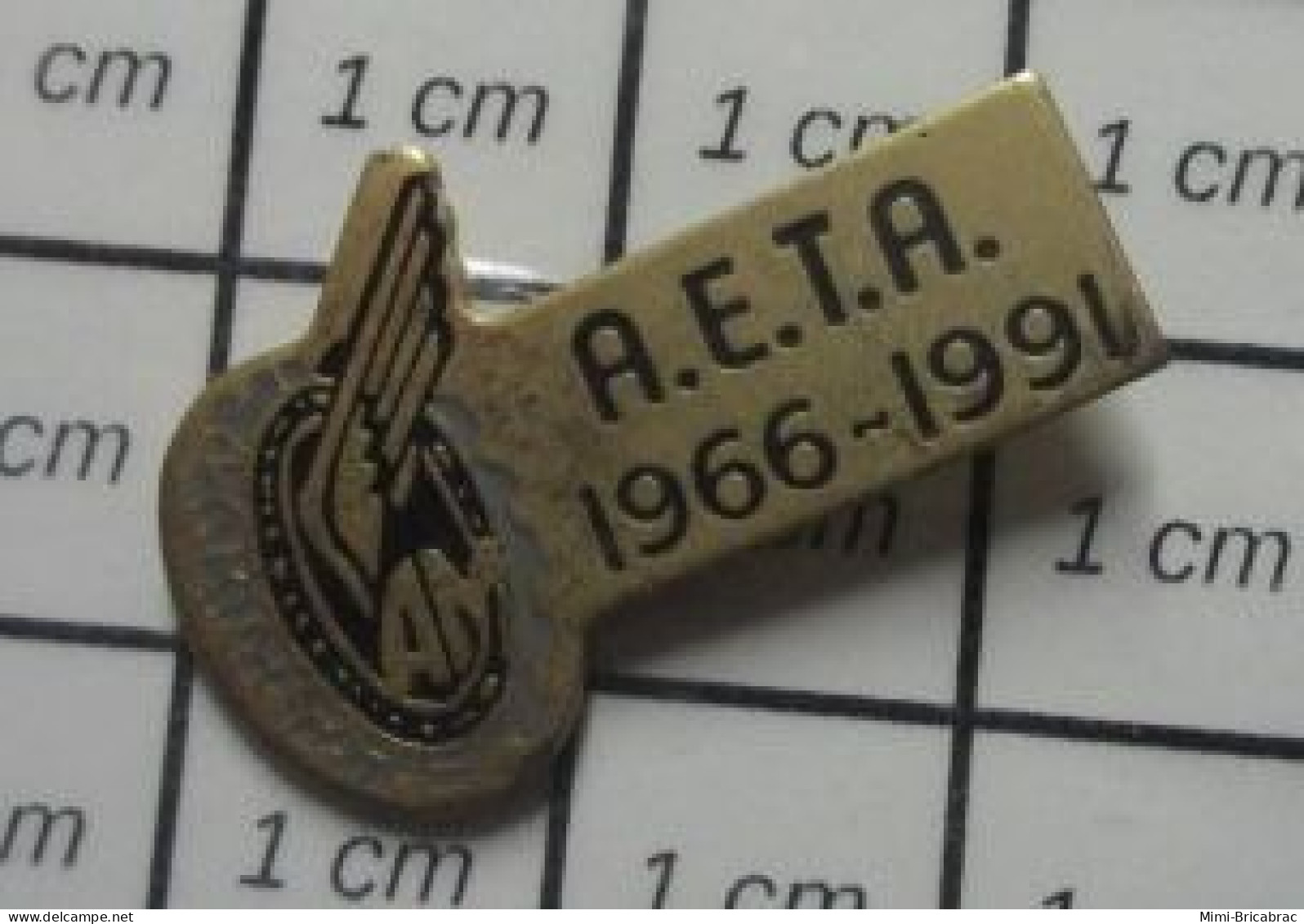 718A Pin's Pins / Beau Et Rare / ASSOCIATIONS / PNEU ROUE AILéE AETA 1966 1991 - Asociaciones