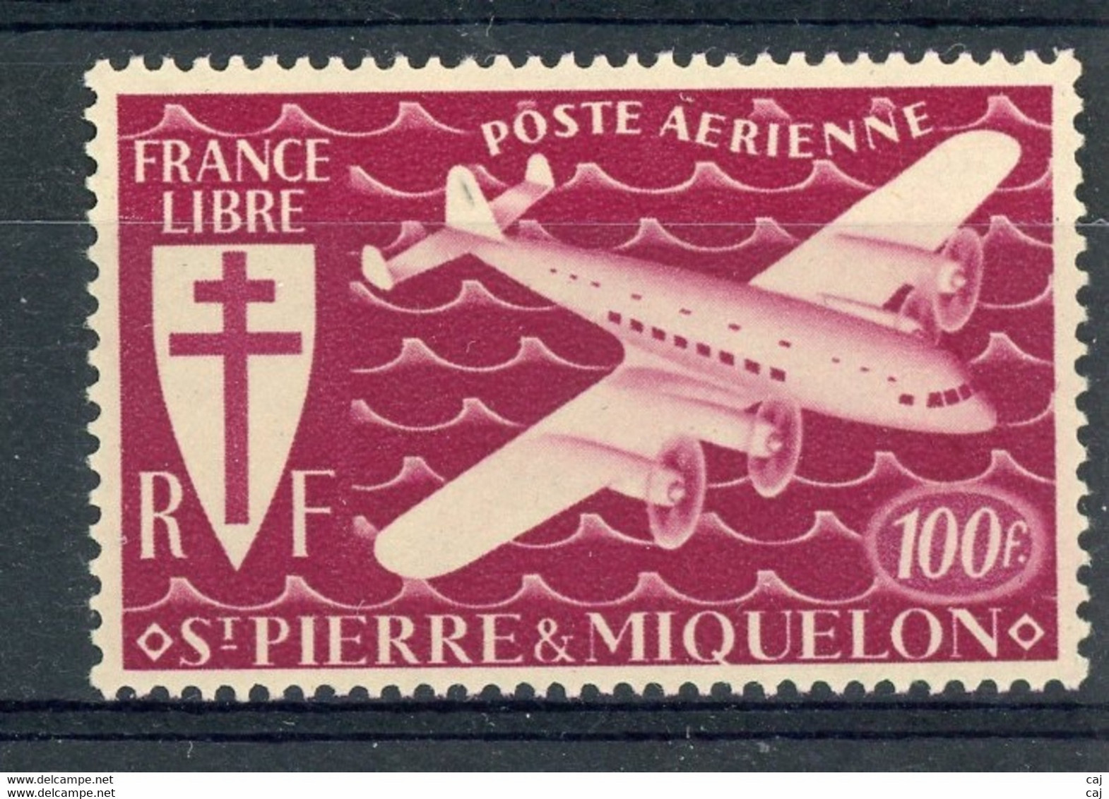 Saint Pierre Et Miquelon  -  1942  -  Avion  :  Yv  10  ** - Nuevos