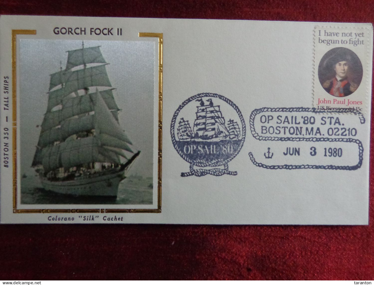 1980 - COVER - U.S.A., OP SAIL '80, TAIL SHIPS, GORK FOCK II - Collections (without Album)