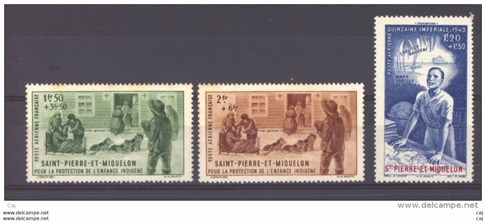SPM  -  Avion  :  Yv  1-3    * - Unused Stamps