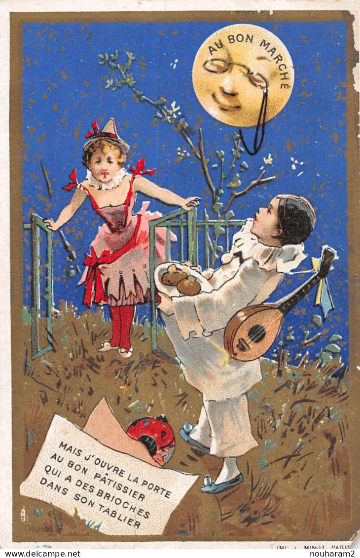 MA-2024-062 MAGASIN AU BON MARCHE PARIS. PIERROT LUNE BRIOCHES MANDOLINE - Au Bon Marché