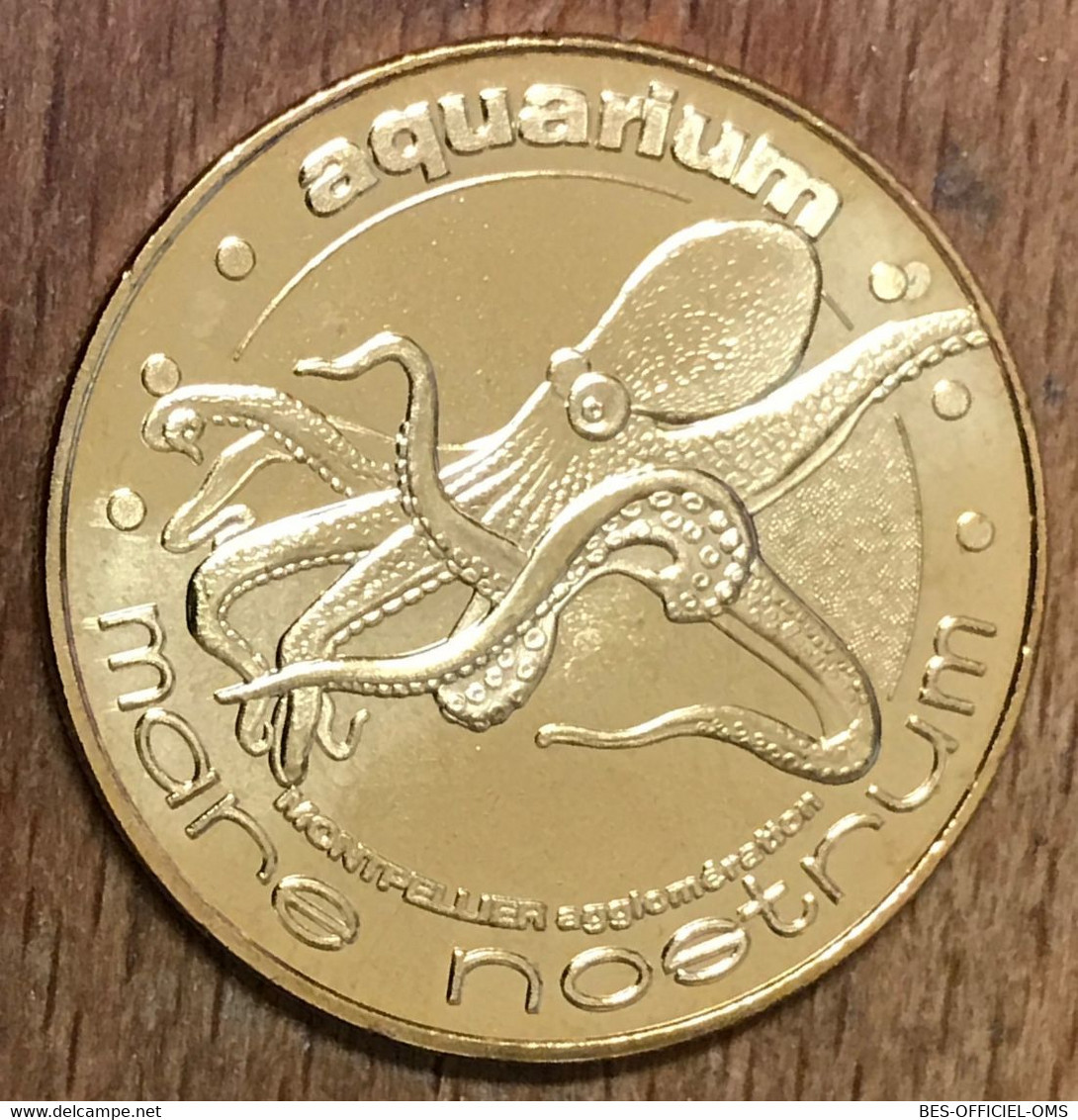 34 MONTPELLIER AQUARIUM MARE NOSTRUM POULPE MDP 2011 MÉDAILLE MONNAIE DE PARIS JETON TOURISTIQUE TOKENS MEDALS COIN - 2011