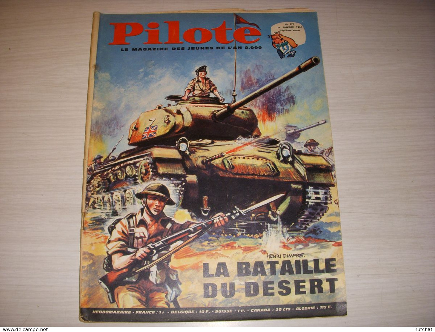 PILOTE 273 14.01.65 MODELE REDUITS AUTO CYCLISME BILAN SAISON 1964 GUERRE DESERT - Pilote