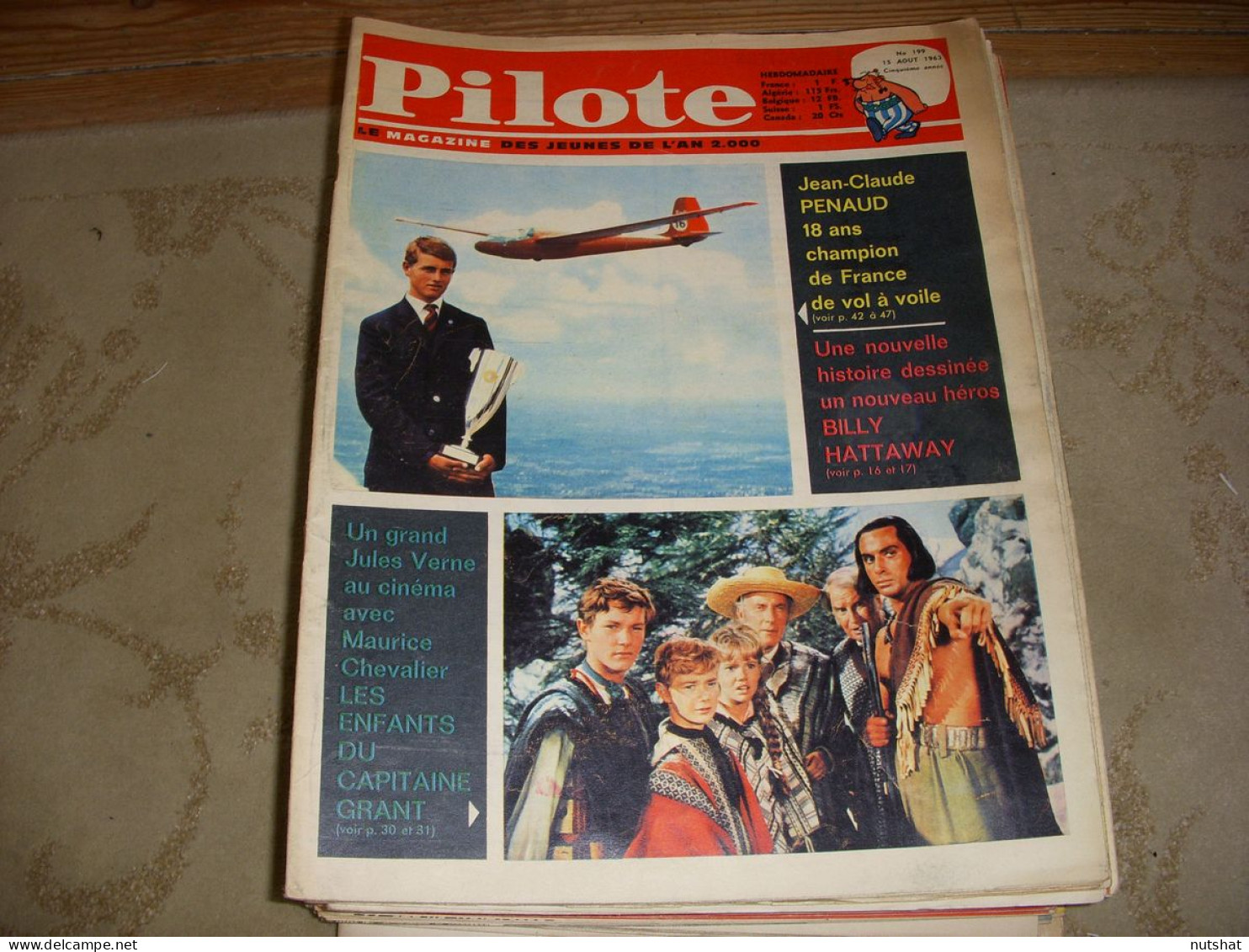 PILOTE 199 15.08.63 CHATEAU IF Les ZAVATTA ENFANTS CAPITAINE GRANT INDIANAPOLIS - Pilote