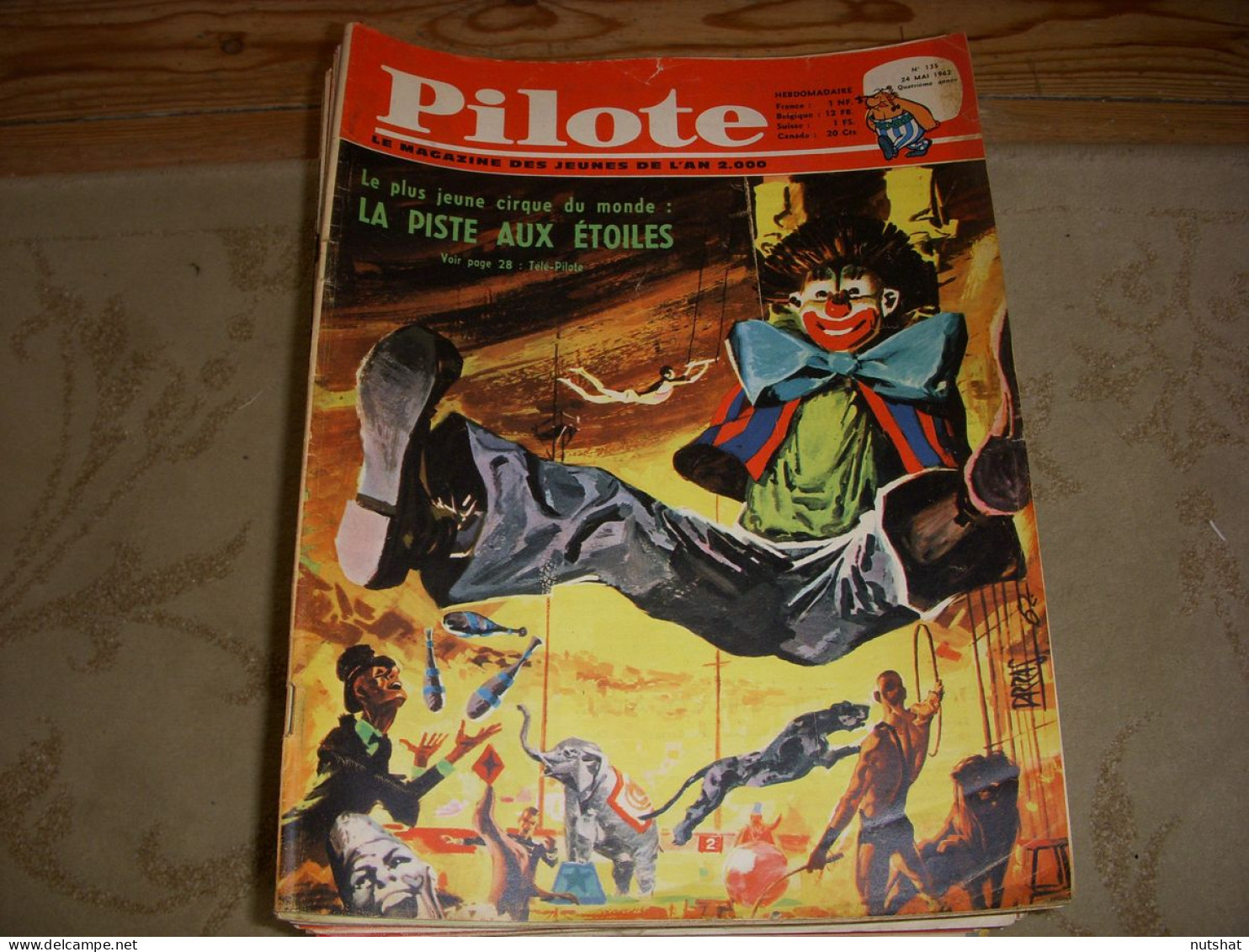 PILOTE 135 24.05.62 LA PISTE Aux ETOILES BOB MORANE Le TERRAPLANE L'AVION FUSEE - Pilote