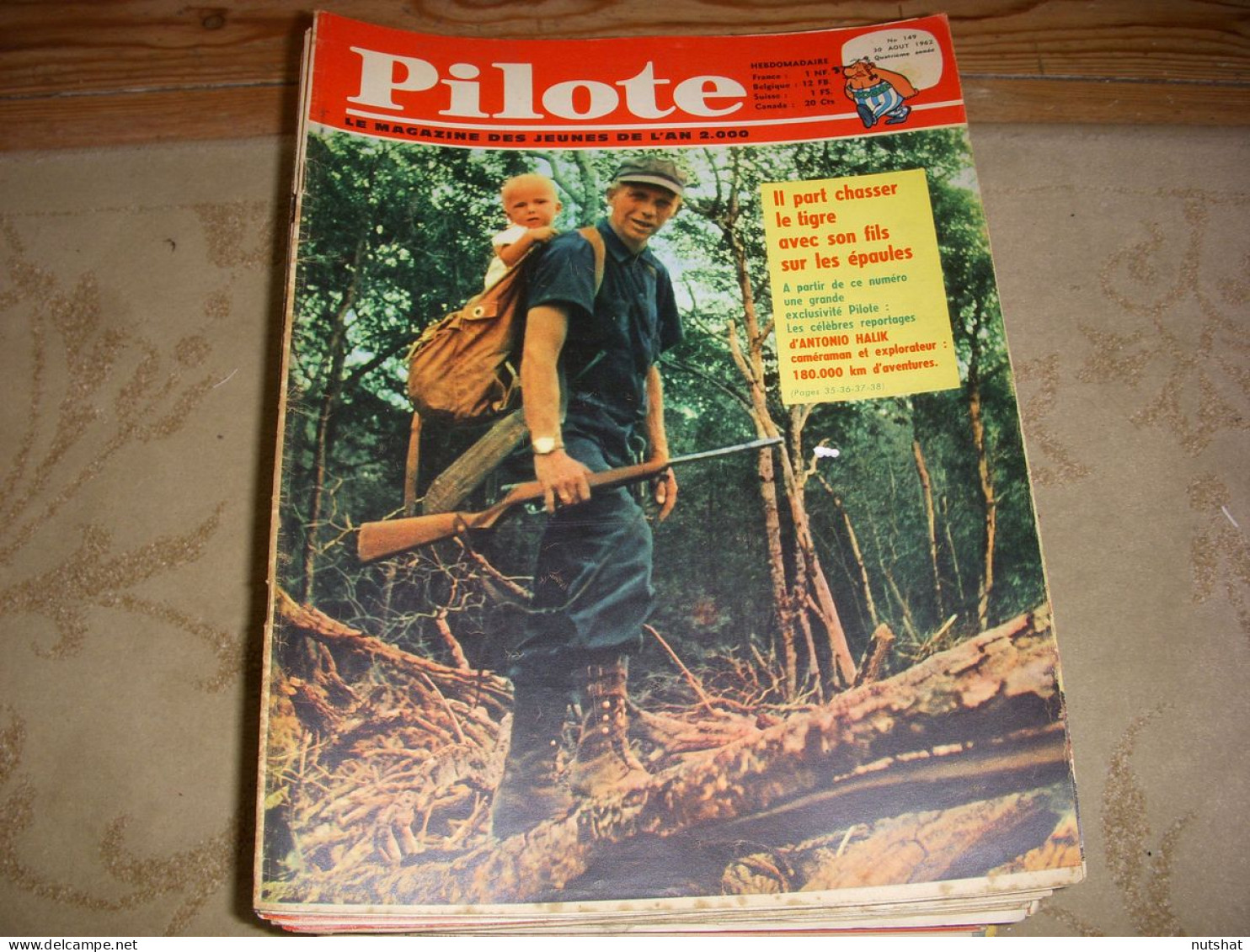 PILOTE 149 30.08.62 HISTOIRE De La MONTRE GUILLAUME TELL Le PETIT TRAIN REBUS - Pilote