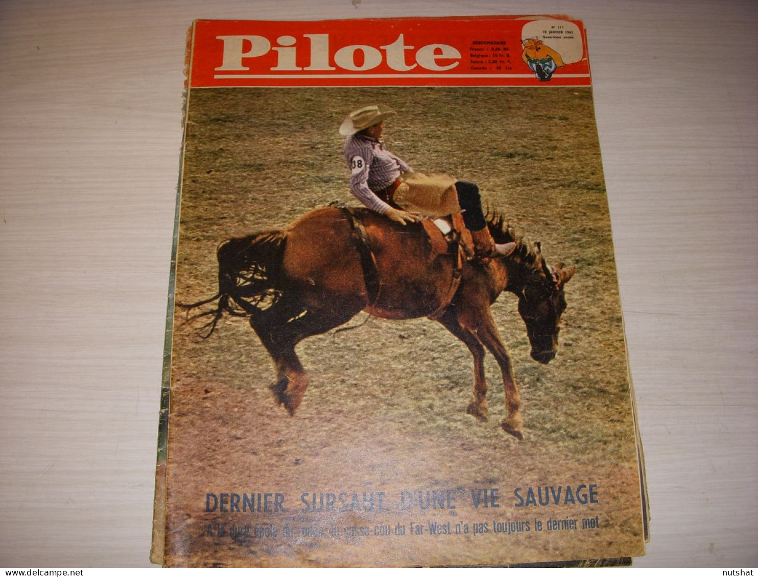 PILOTE 117 18.01.62 AUTO RALLYE MONTE CARLO COW BOY RODEO JACQUES COEUR - Pilote