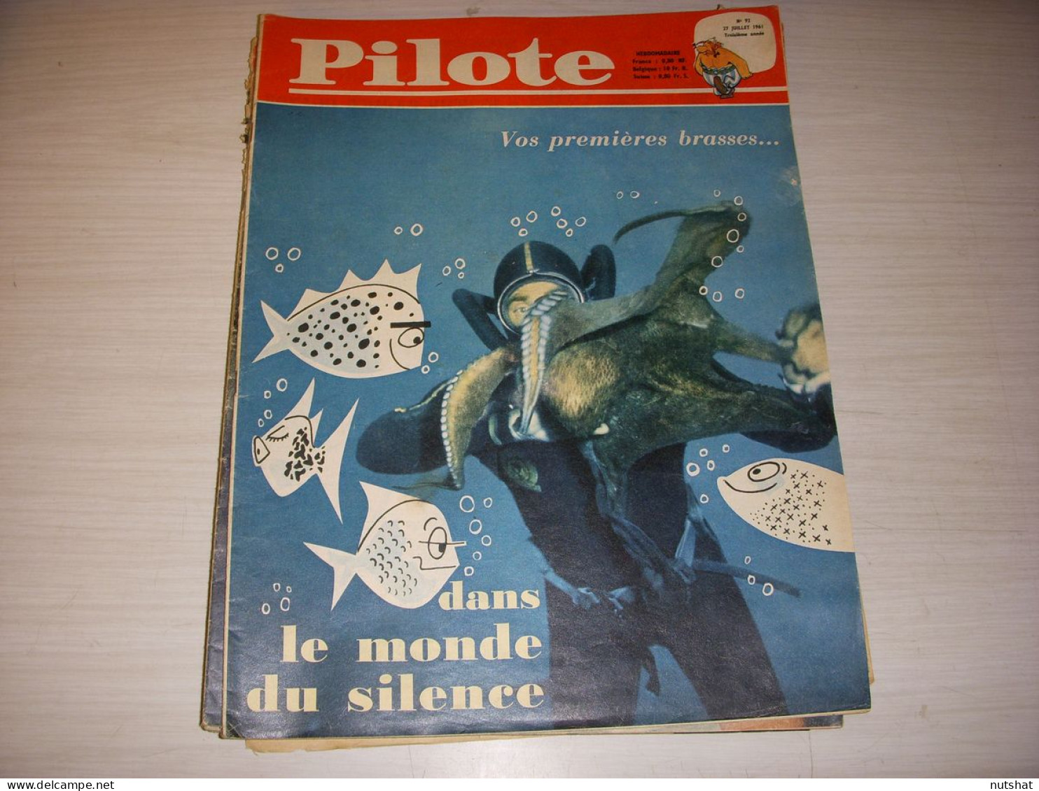 PILOTE 092 27.07.61 CYCLISME TdF En BANDES DESSINEES CANONS De NAVARONE - Pilote